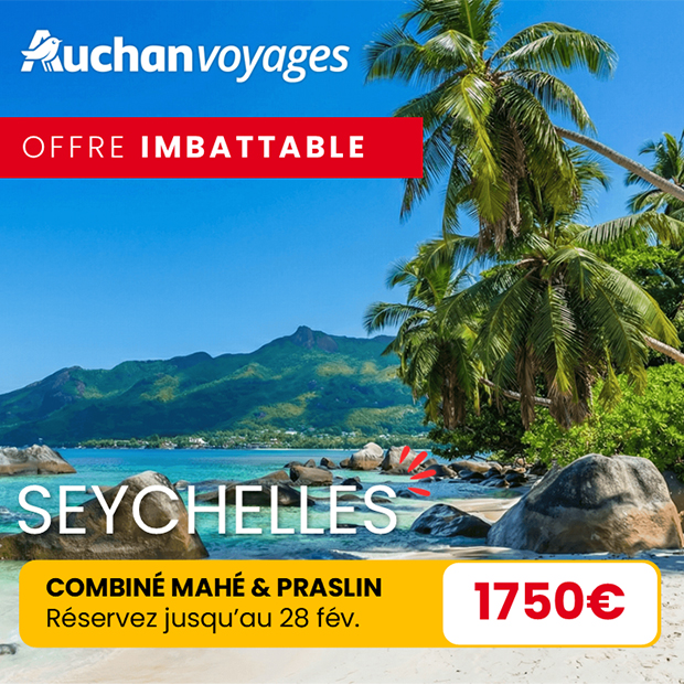 Destination les Seychelles avec Auchan Voyages