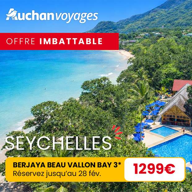 Auchan voyages | Offre imbattable pour les Seychelles
