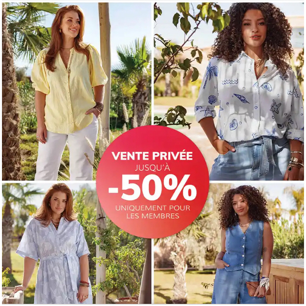 Vente privée MSMODE : Jusqu'à -50%