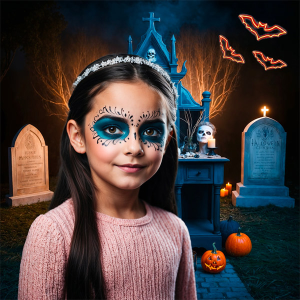Maquillage gratuit halloween centre Faches