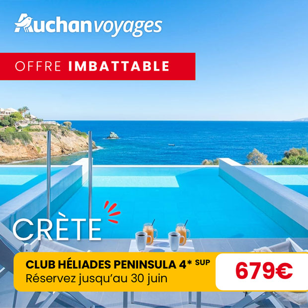 Direction la Crète avec Auchan Voyages !
