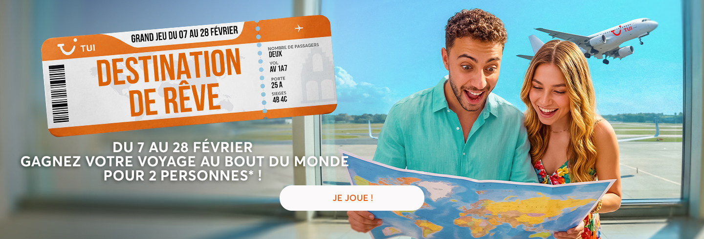 gagnez un voyage TUI avec Aushopping Faches