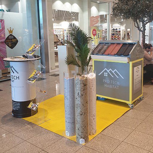 Stand éphémère galerie marchande