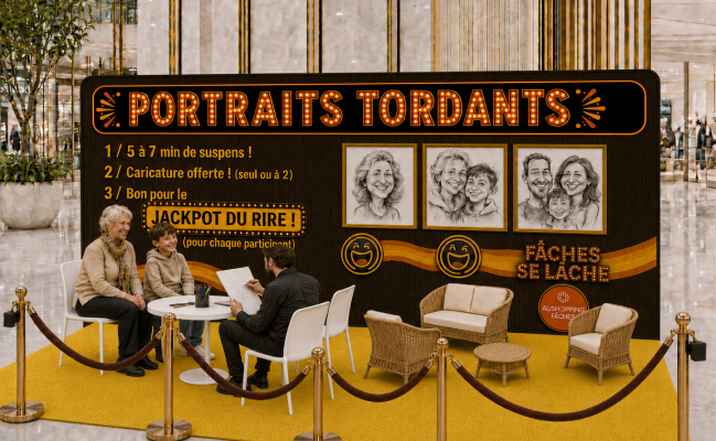 caricaturiste humoristique à faches pour le festival de l'humour
