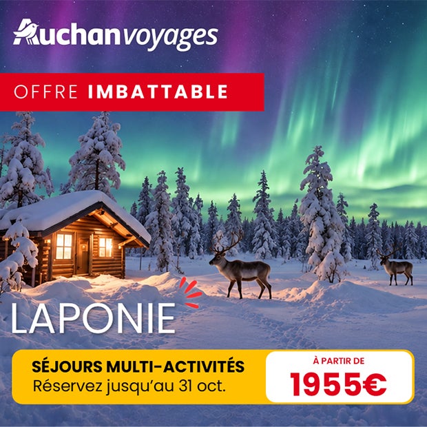 Séjour multi activités en Laponie avec Auchan voyages