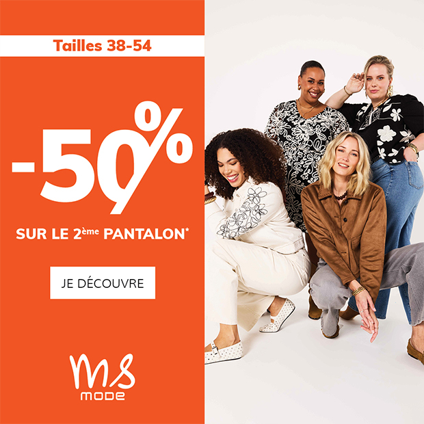 Offre pantalon chez Ms Mode du 18 février au 9 mars 2026